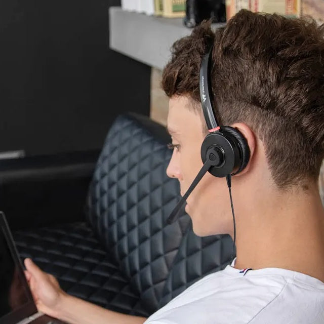 Auricular VT6909 con Cancelador de ruido, Luz de Ocupado y Cable USB