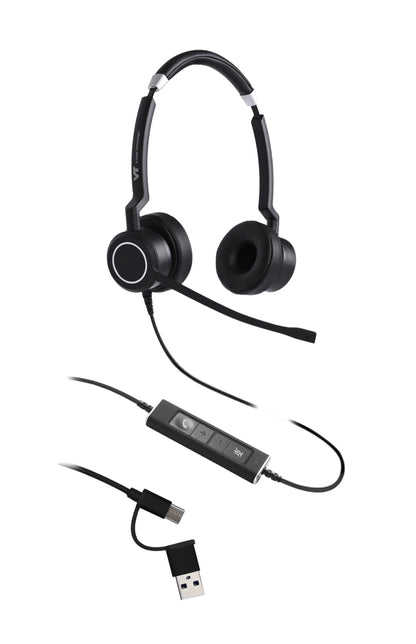Auricular VTX120 con Cancelador de Ruido ENC y cable USB